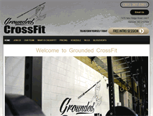 Tablet Screenshot of groundedcrossfit.com